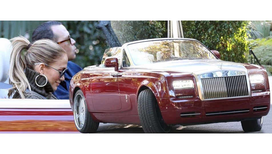 Jennifer Lopez ve Alex Rodriguez�in Rolls Royce keyfi NTV