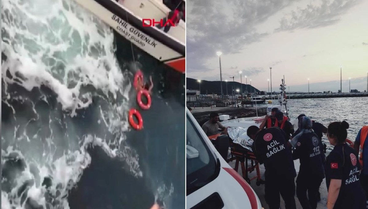 Feribottan denize atlayan kadını yolcu kurtardı