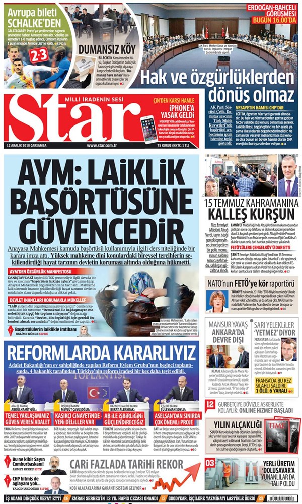 12 aralik 2018 tarihte bugun neler oldu