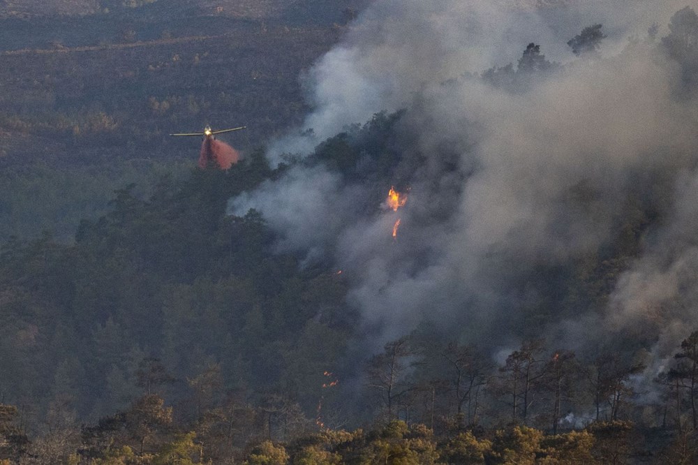 Marmaris'te orman yangını: Alevlerle mücadelede 2. gün - 6