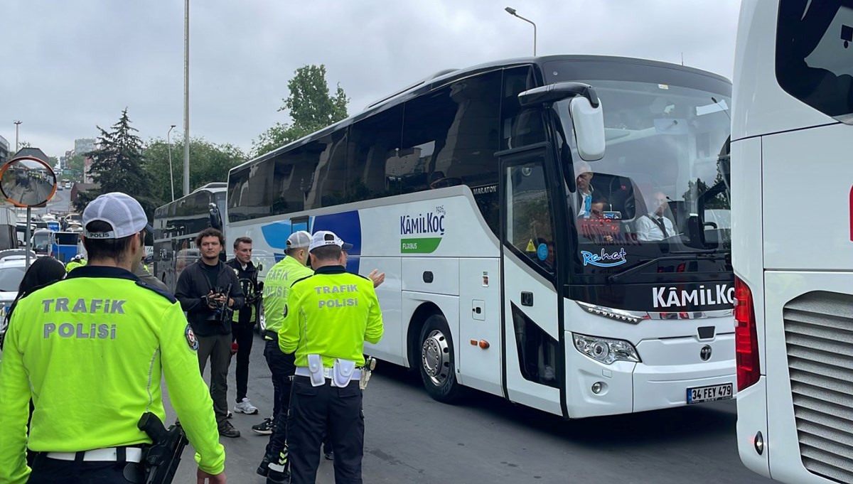 Büyük İstanbul Otogarı'nda emniyet kemeri denetimi Büyük İstanbul Otogarı'nda emniyet kemeri denetimi