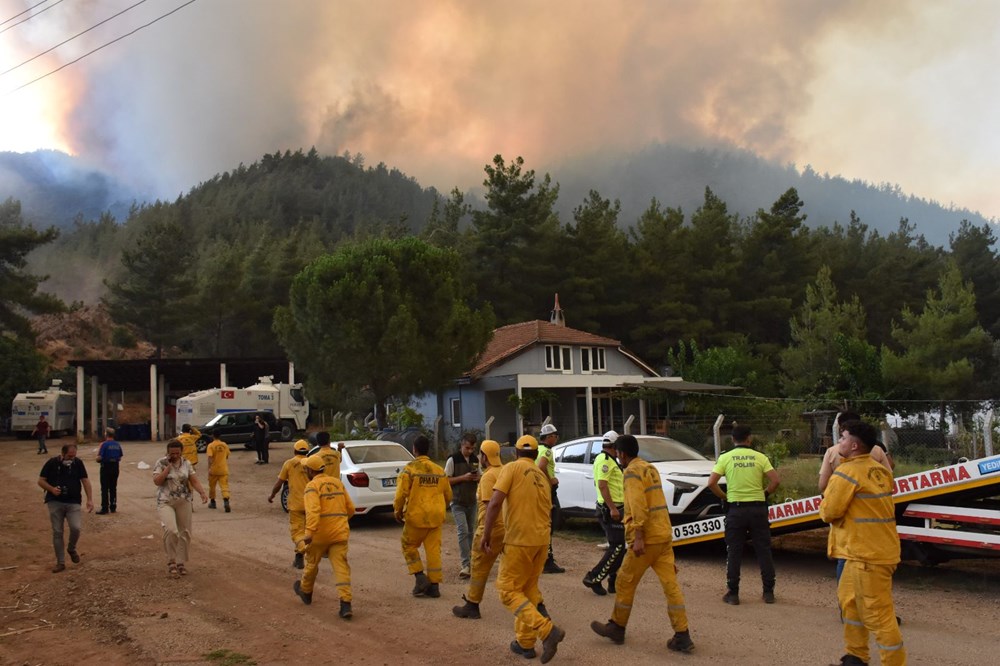 Marmaris'te orman yangını: Alevlerle mücadelede 2. gün - 63