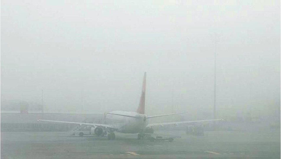 Gaziantep'te hava seferlerine sis engeli