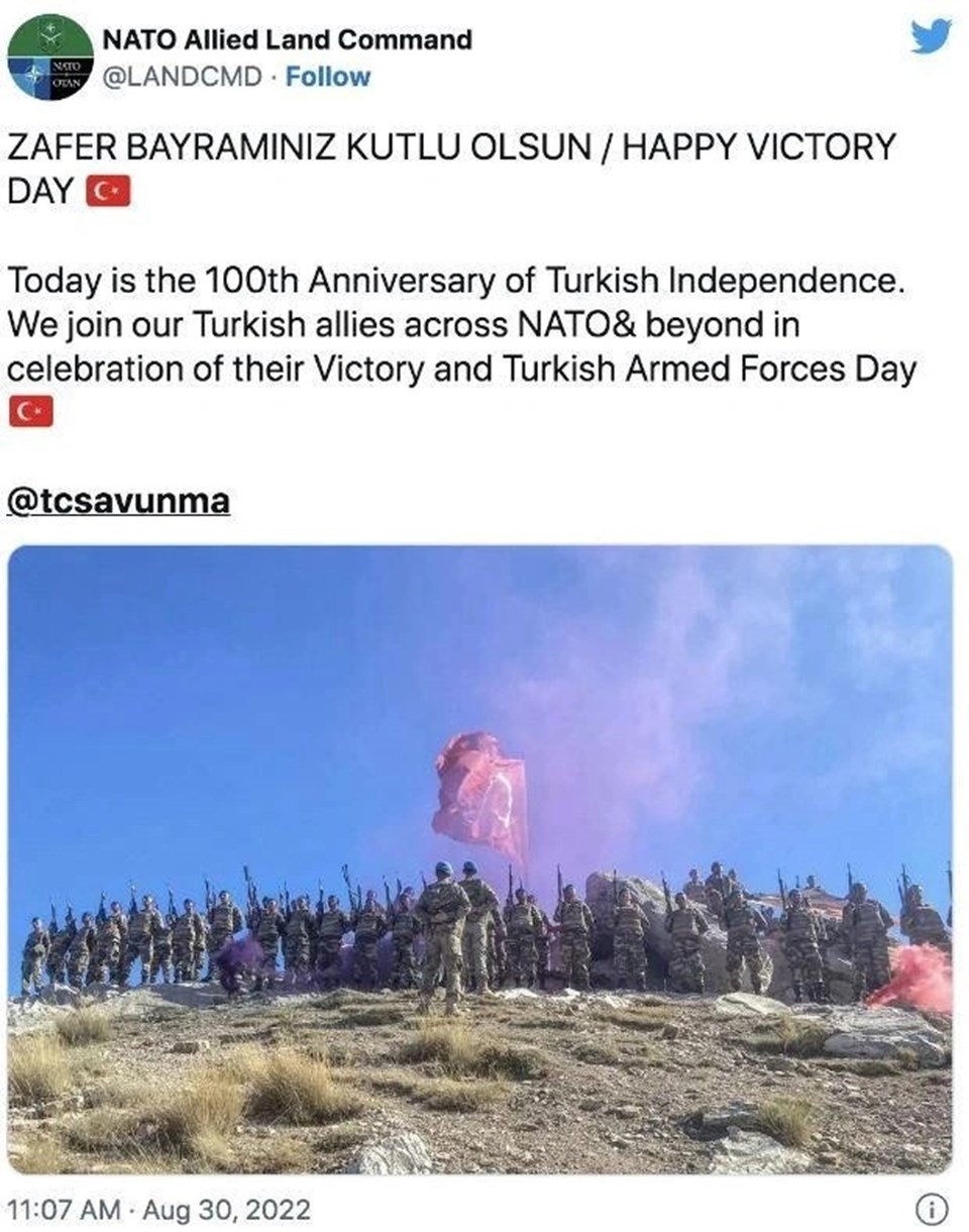 NATO'dan yeni 30 Ağustos mesajı - 1