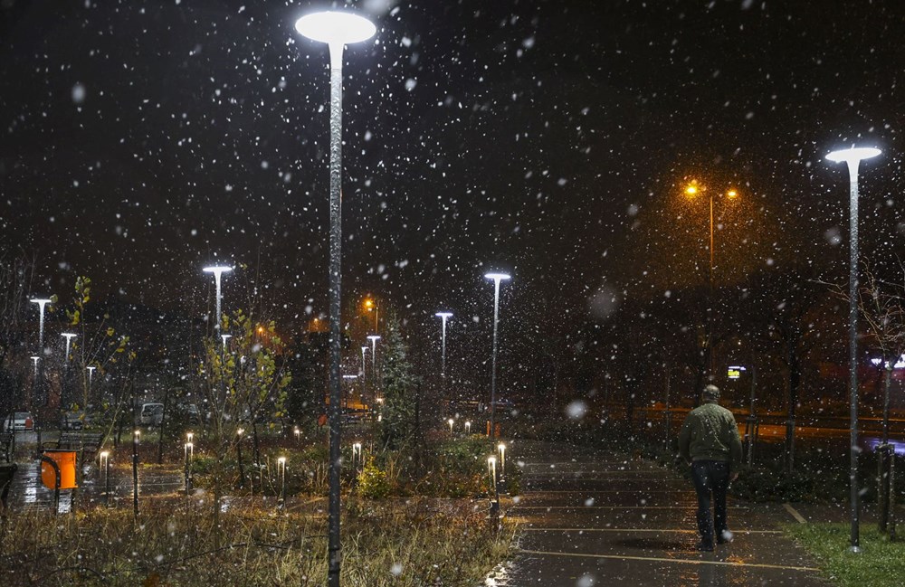 Ankara'ya mevsimin ilk karı yağdı - 5