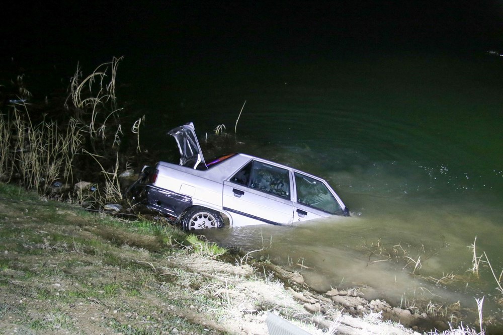 Uşak'ta otomobil gölete düştü: 1 kişi hayatını kaybetti - 3