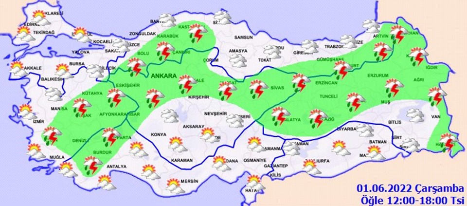 Hava durumu: Meteoroloji'den mevsim normalleri üzerinde sıcaklık uyarısı (1 Haziran 2022) - 2