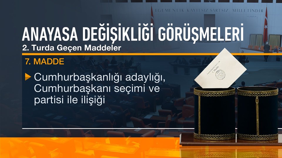 Anayasa değişiklik teklifi kabul edildi (Anayasa değişikliği maddeleri) - 6