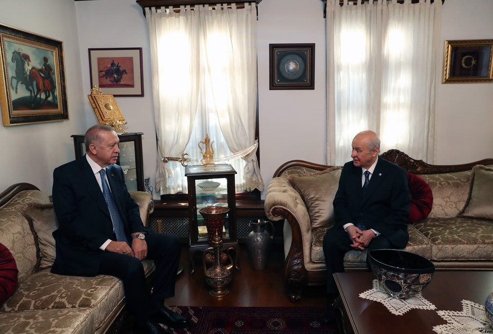 Cumhurbaşkanı Erdoğan Devlet Bahçeli ile görüştü - 1