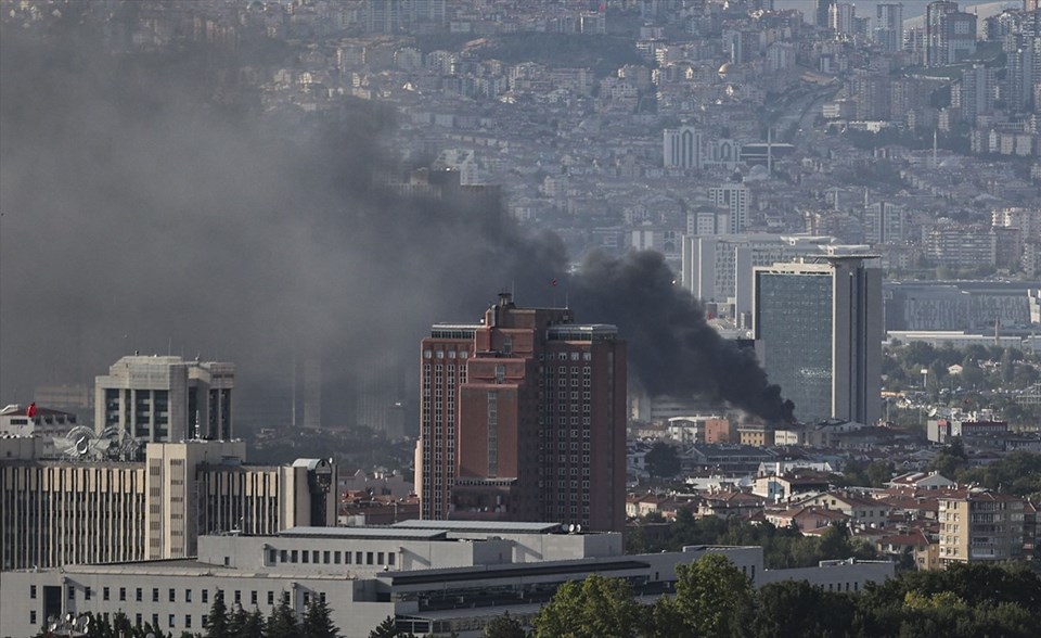 Ankara Maltepe'de otel yangını - 1
