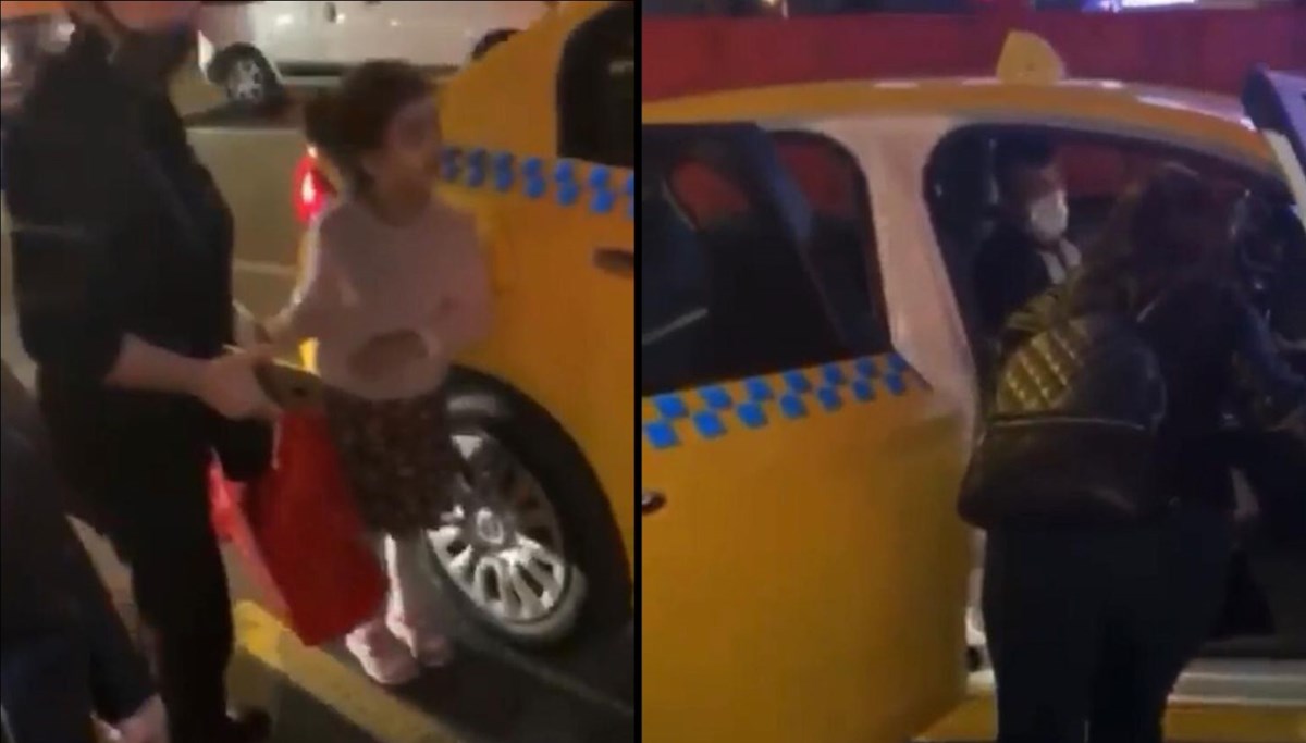 'Karşının taksisiyim' diyerek yolcuyu araca almadı