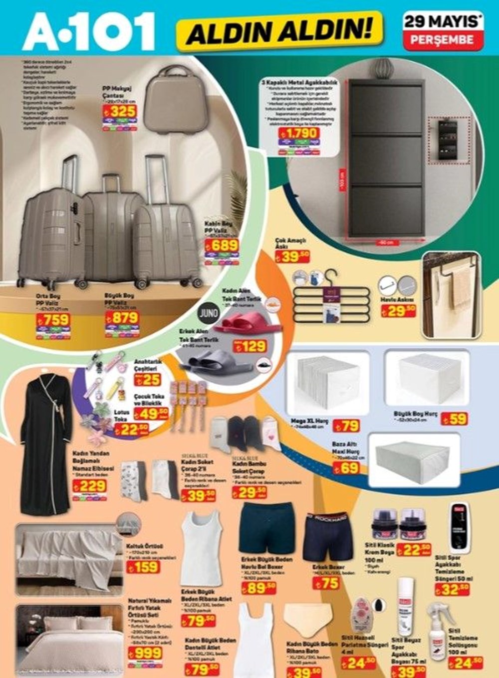 A101'e bayram geldi! A101 aktüel katalog 29 Mayıs: A101 marketlerde yeni haftada; Kule parti hoparlörü, bisiklet, termosifon, halı yıkama makinesi, kamp çadırı çeşitleri satışta - 12