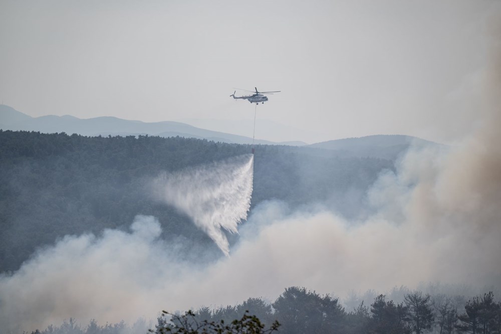 Çanakkale'de orman yangını (Alevlerle mücadelede son durum) - 7