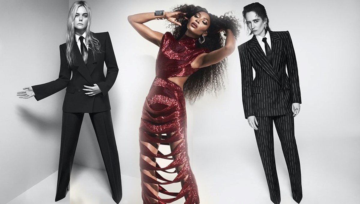 Ünlü isimler Alexander McQueen'in 2023 Sonbahar-Kış kampanyası için bir arada Ünlü isimler Alexander McQueen'in 2023 Sonbahar-Kış kampanyası için bir arada