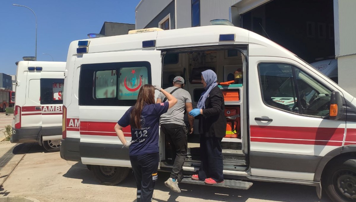Dilovası'nda yangın: Beş işçi hastanede