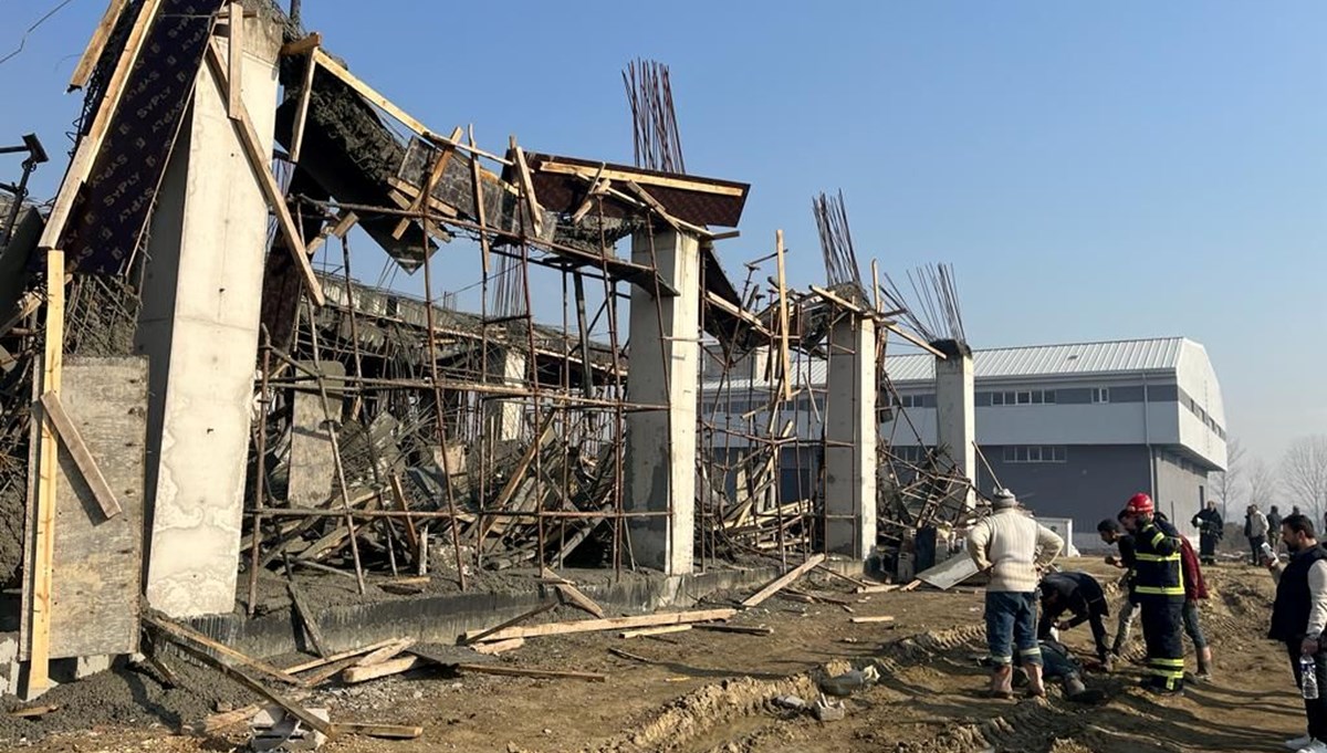 Bursa’da fabrika inşaatında çökme: 6 işçi yaralı