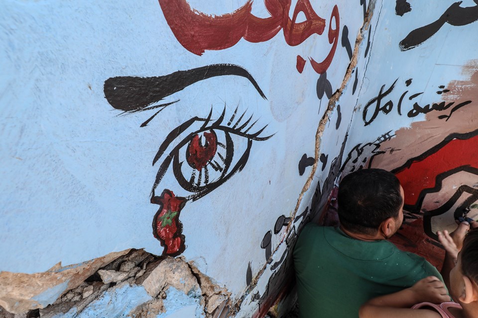 İdlibli grafiti sanatçısı Aziz Esmer'den Fas halkına dayanışma mesajı - 1