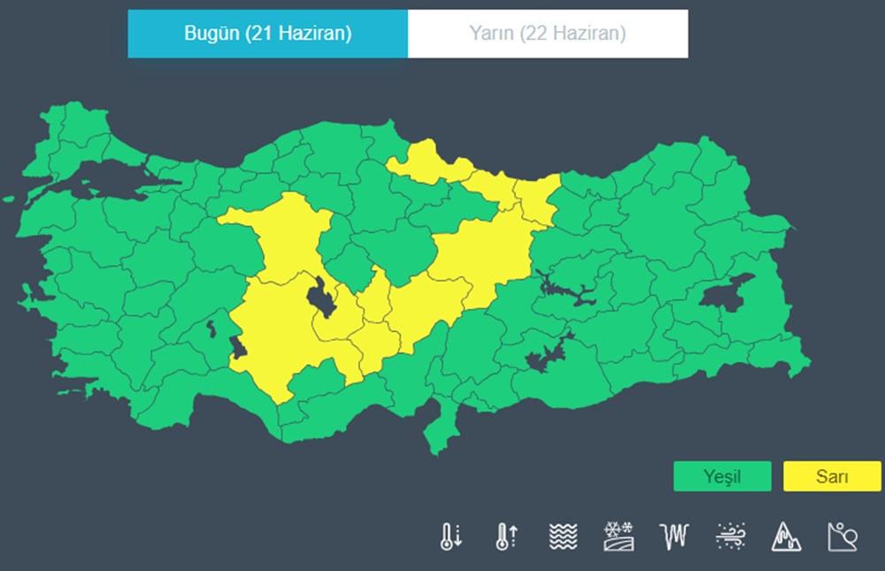 Meteoroloji'den 10 il için sarı kodlu uyarı (Bugün hava nasıl olacak?) - 3