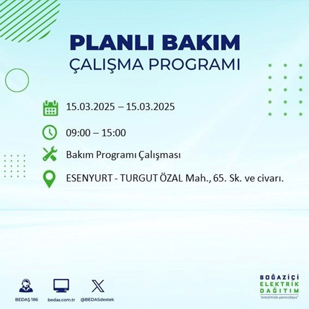 İstanbullular Alarmda: BEDAŞ'tan 8 Saatlik Kesinti Uyarısı! Sular Ne Zaman Durulacak? (15 Mart Kesinti Rehberi) 93 n5XLBAwYoEa8JjXhmK Fag