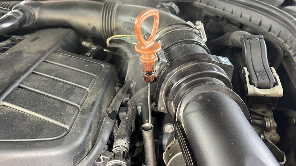 Pes dedirten görüntü: Otomobilin motorundan çıktı - 1