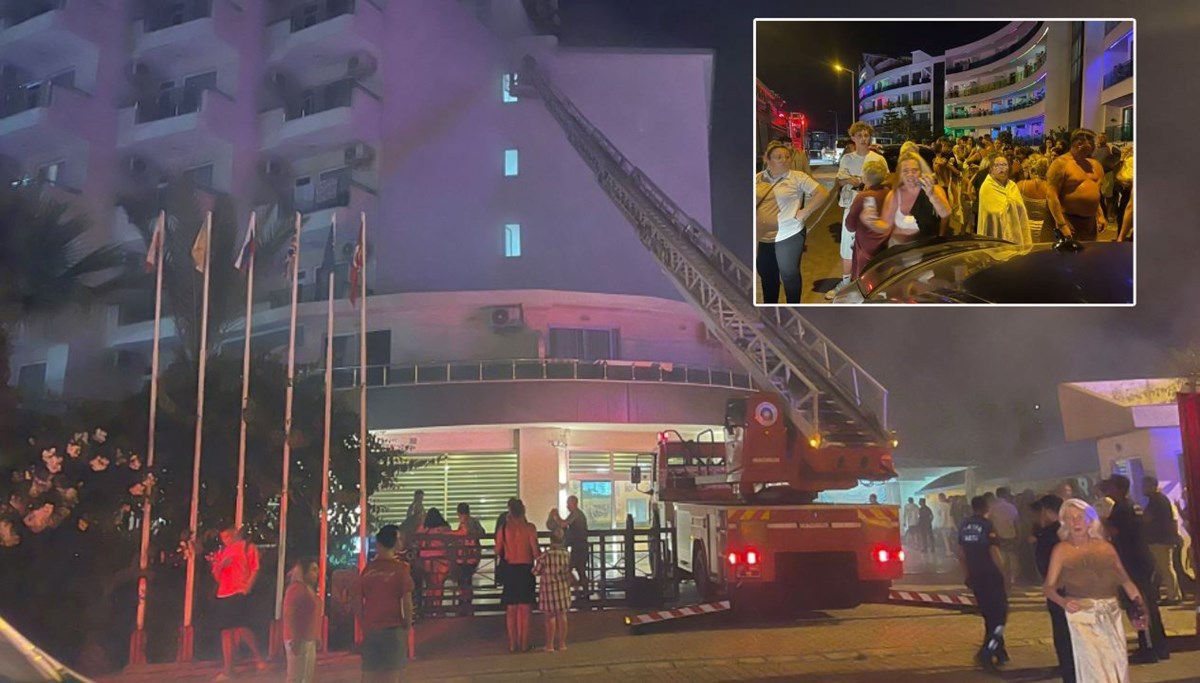 Alanya'da otel yangını