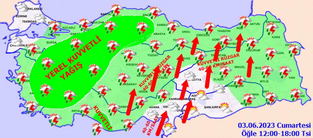 30 il sağanak uyarısı (Meteorolojiden 5 günlük rapor) - 5