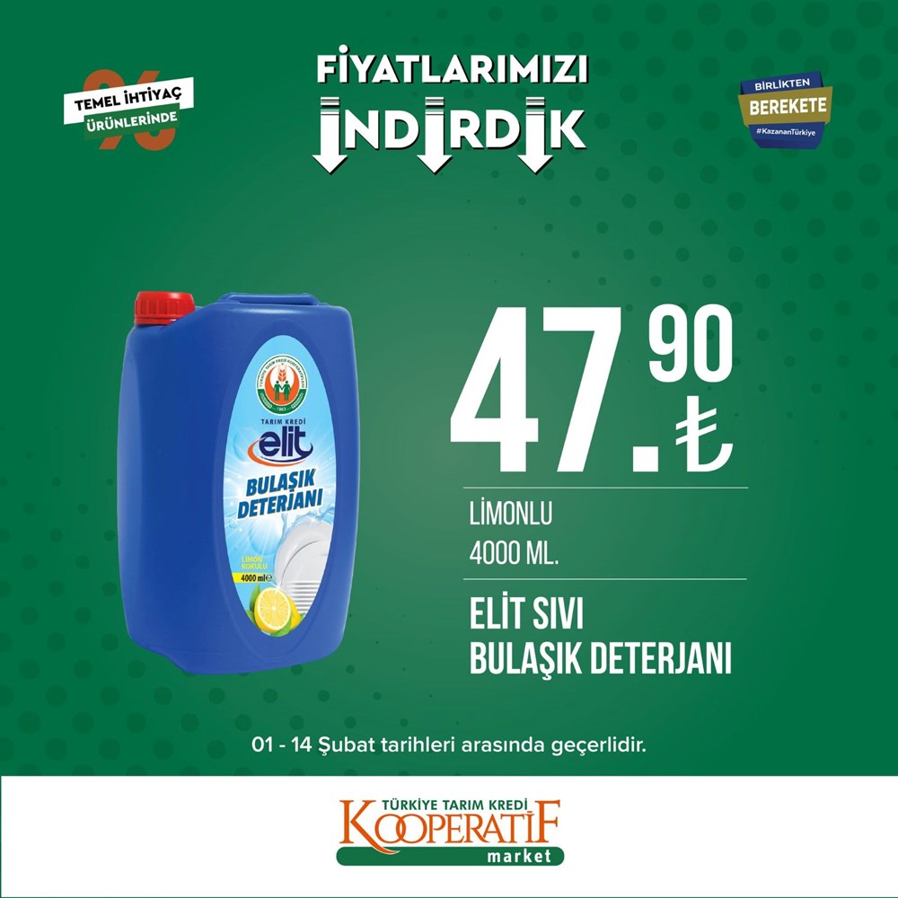 Tarım Kredi Kooperatif Market güncel indirimli ürünler listesini paylaştı Tarım Kredi Kooperatif Market yeni indirimli ürünler listesi belli oldu (1-14 Şubat güncel indirimli ürünler kataloğu) - 3