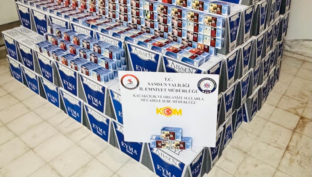 Samsun'da 3 milyon 10 bin makaron ele geçirildi