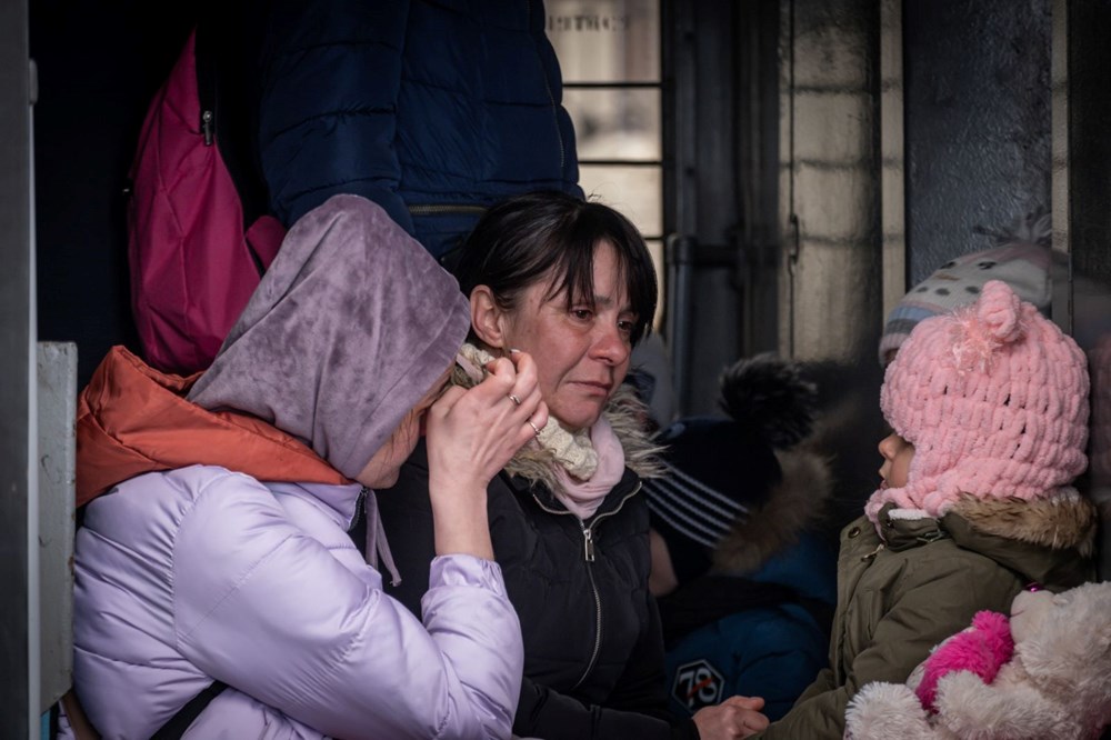 Rus saldırısından kaçış: Lviv tren istasyonunda endişeli bekleyiş - 43