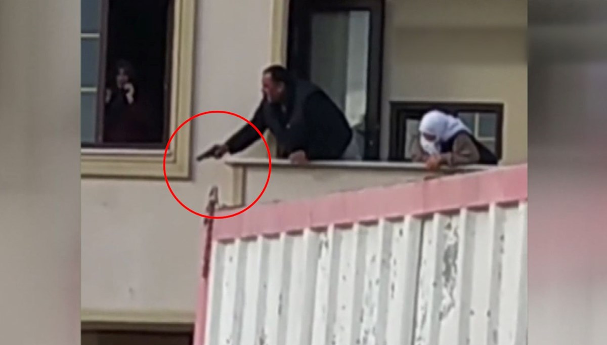 Evinin balkonundan kiracısını böyle vurdu