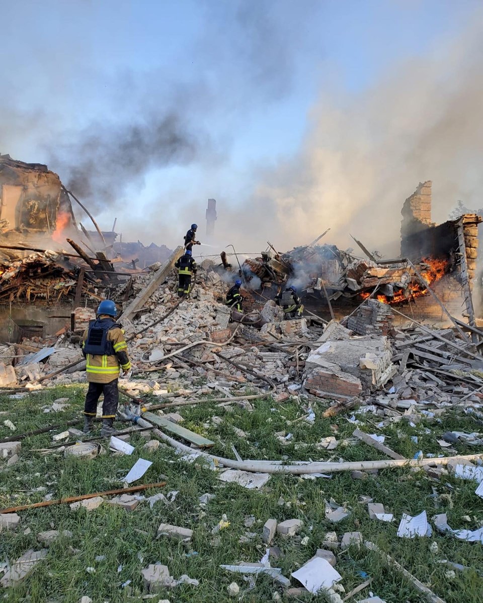 60 people were killed in an attack on a school in Luhansk.