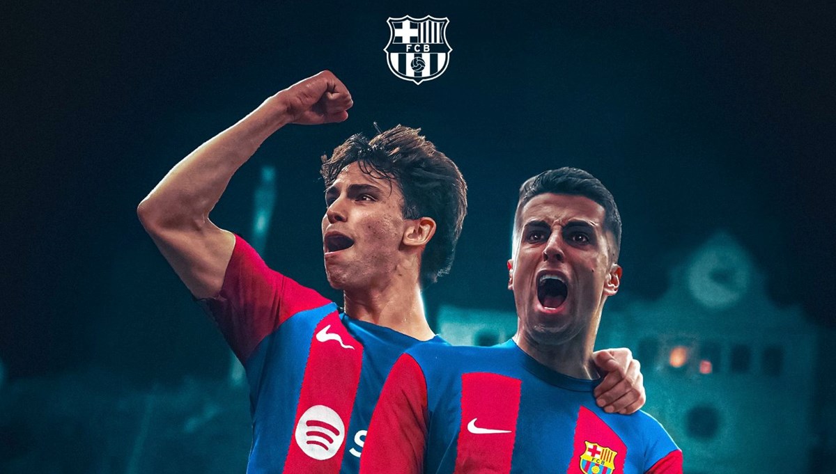 Joao Felix ve Joao Cancelo, Barcelona'da Joao Felix ve Joao Cancelo, Barcelona'da