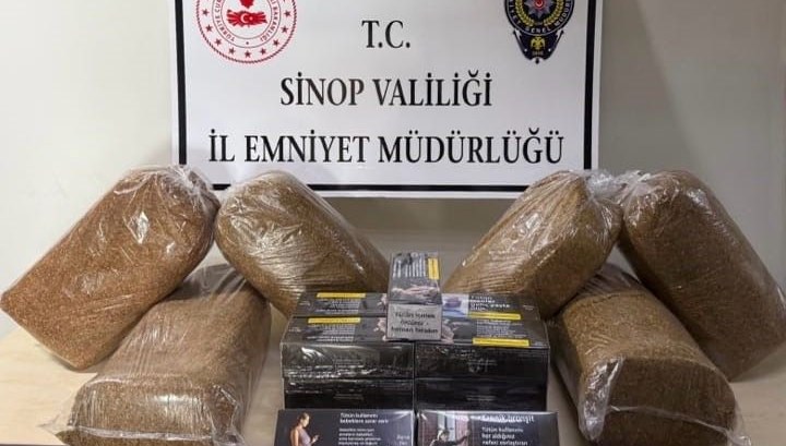 Sinop’ta 30 kilo tütün ele geçirildi