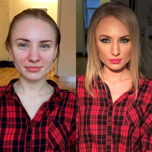 Русская девушка уселась на лицо парня и стала наносить косметику Русская девушка уселась на лицо парня и стала наносить косметику