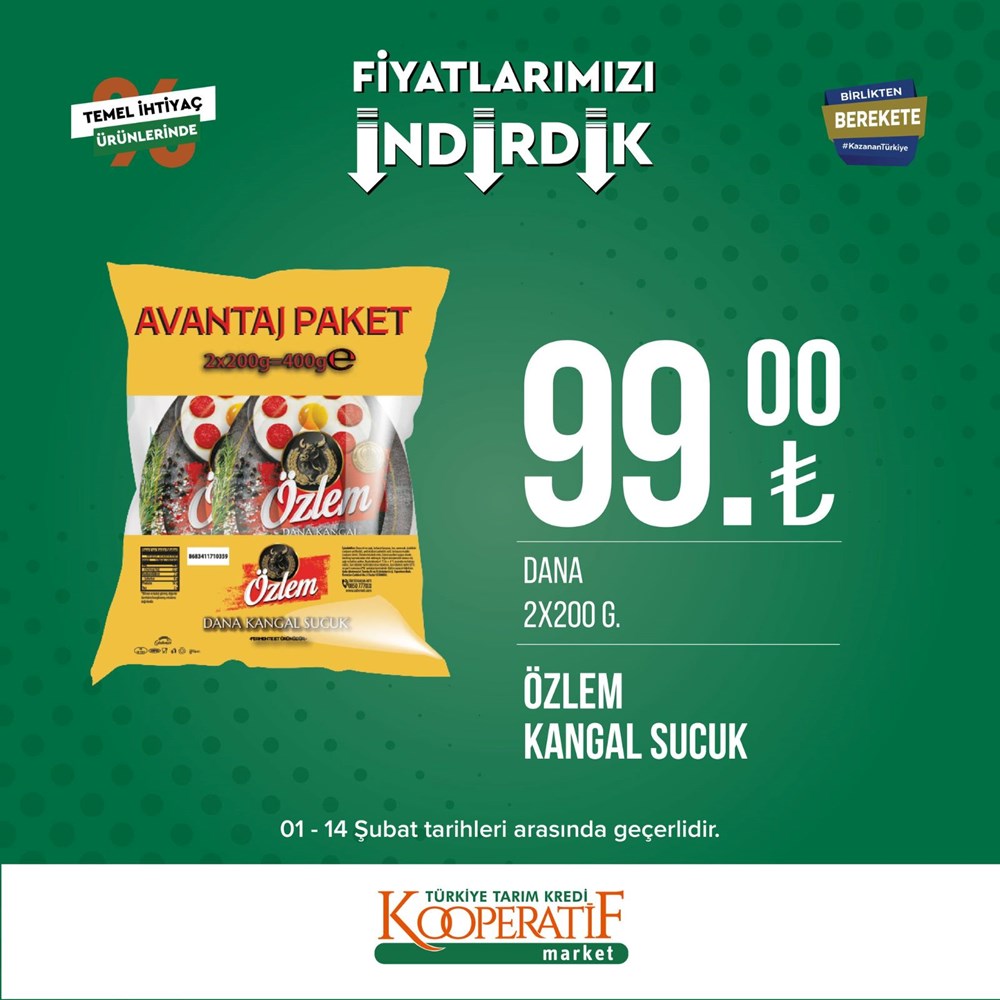 Tarım Kredi Kooperatif Market güncel indirimli ürünler listesini paylaştı Tarım Kredi Kooperatif Market yeni indirimli ürünler listesi belli oldu (1-14 Şubat güncel indirimli ürünler kataloğu) - 30