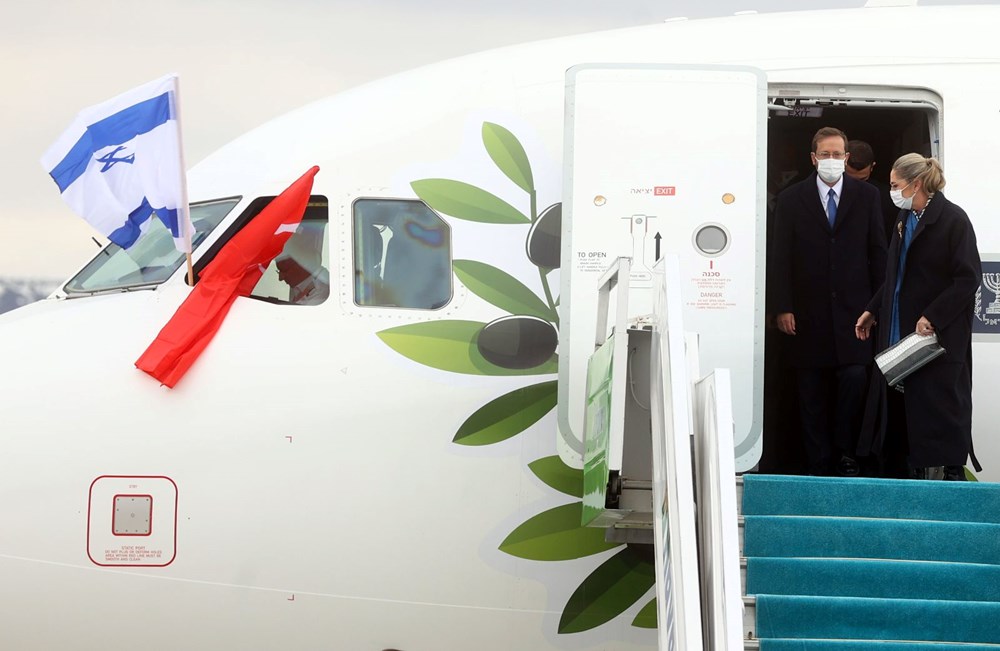 İsrail Cumhurbaşkanı Isaac Herzog Ankara'ya geldi - 2