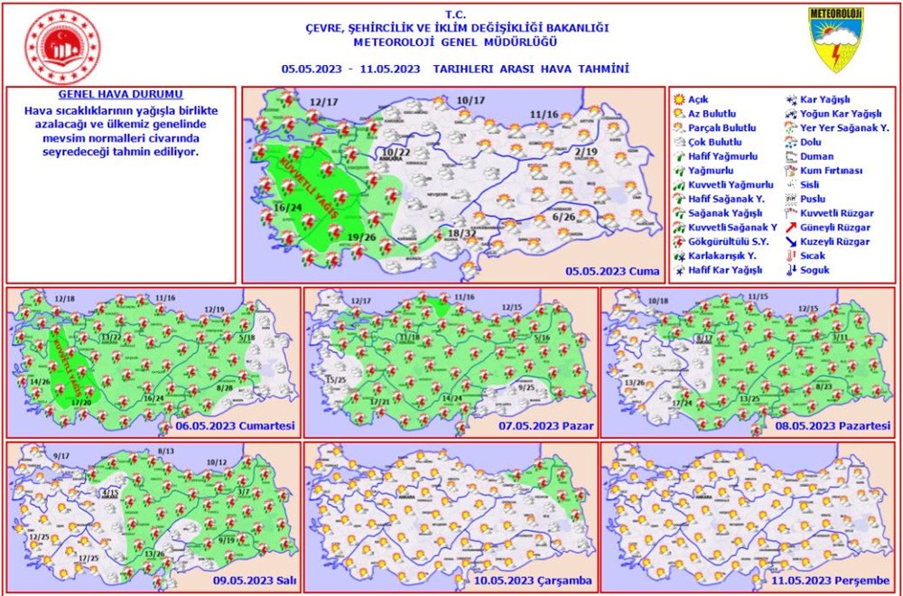 Sıcaklıklar düşüyor! 12 il için sarı kodlu uyarı (Bugün hava nasıl olacak?) - 10