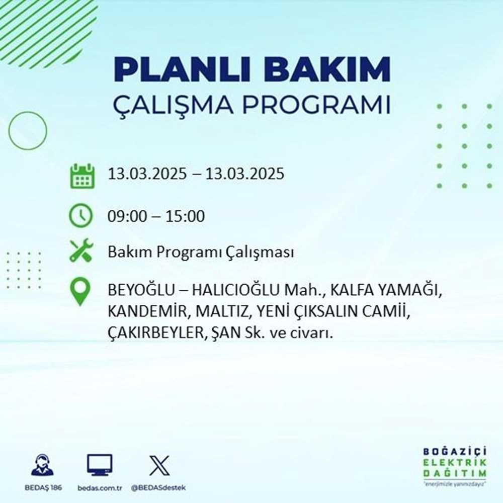 İstanbul'da Elektrikler Ne Zaman Gelecek? 19 İlçede Kesinti Alarmı (13 Mart Kesinti Haritası) 88 nQ V RSickS1c4B hshyIA