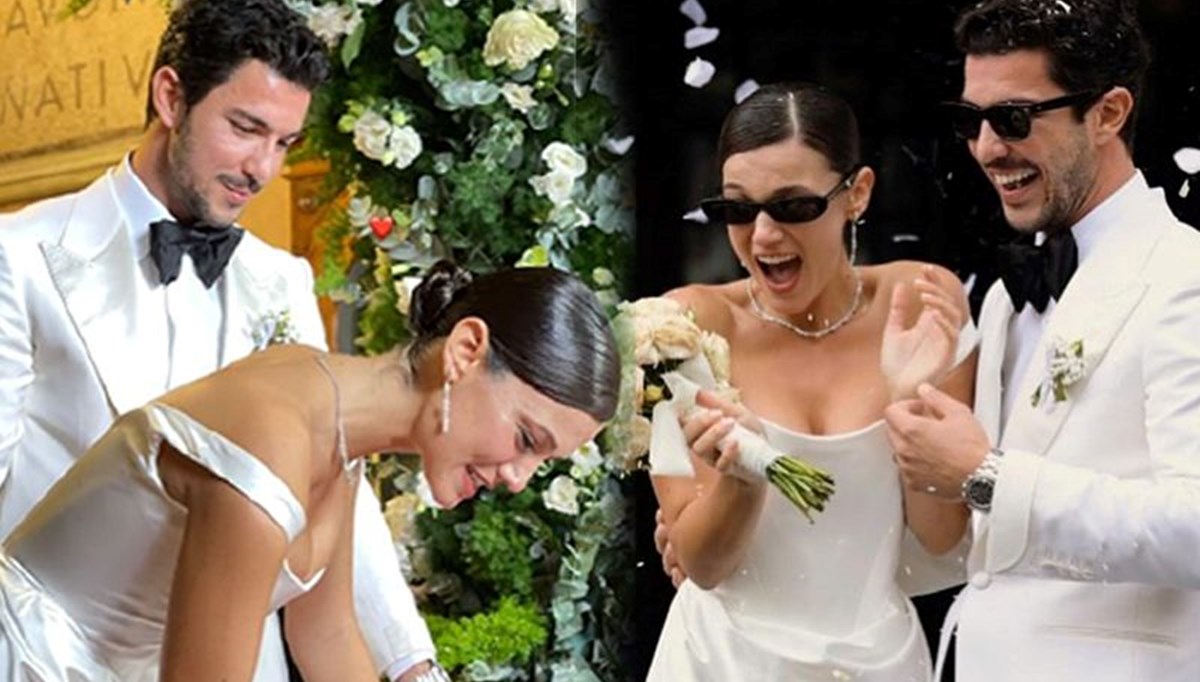 Pınar Deniz ile Kaan Yıldırım evlendi: İşte İtalya'daki nikahtan kareler