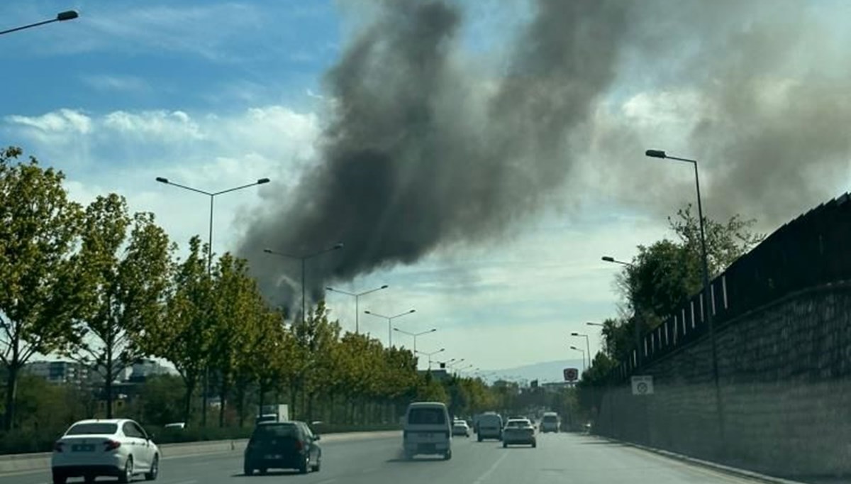 Ankara'da sanayi sitesinde yangın Ankara'da sanayi sitesinde yangın
