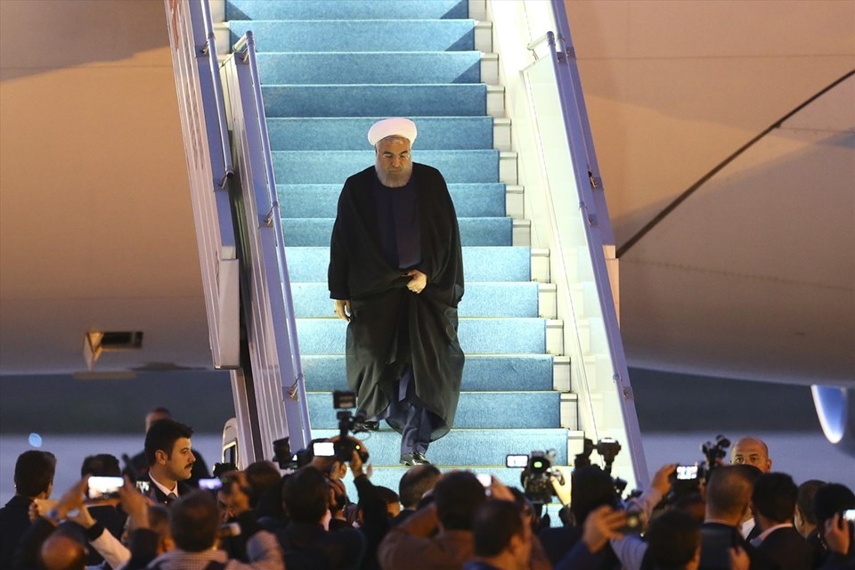 İran Cumhurbaşkanı Ruhani Ankara’ya geldi - 1