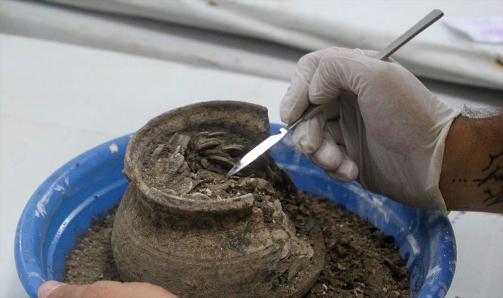 Aizanoi Antik Kenti'nde 'Roma'nın sikke koleksiyonu' bulundu - 5