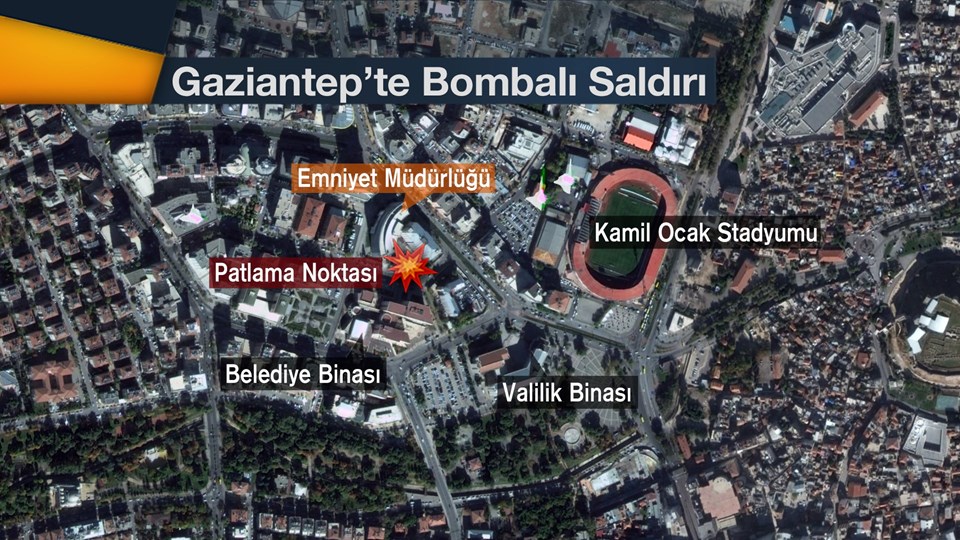 Gaziantep Emniyet Müdürlüğü önünde patlama - 1