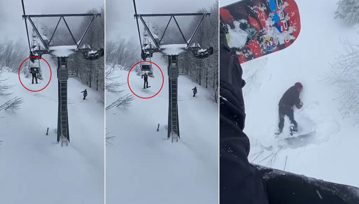 Telesiyej bozulunca soğuğa dayanamayıp aşağı atladılar