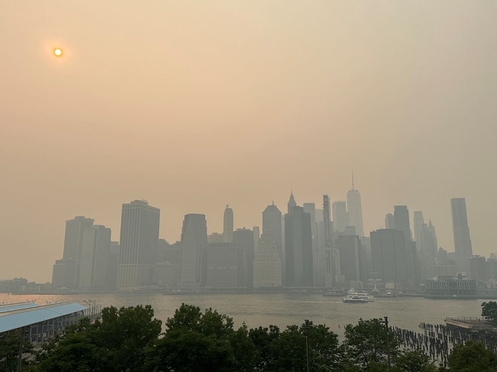 Kanada'daki orman yangınları ABD'yi teslim aldı: New York hayalet şehre döndü - 21