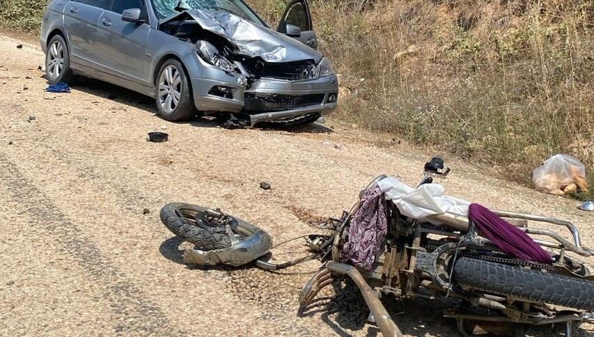 Otomobil ile motosiklet çarpıştı: 1 ölü