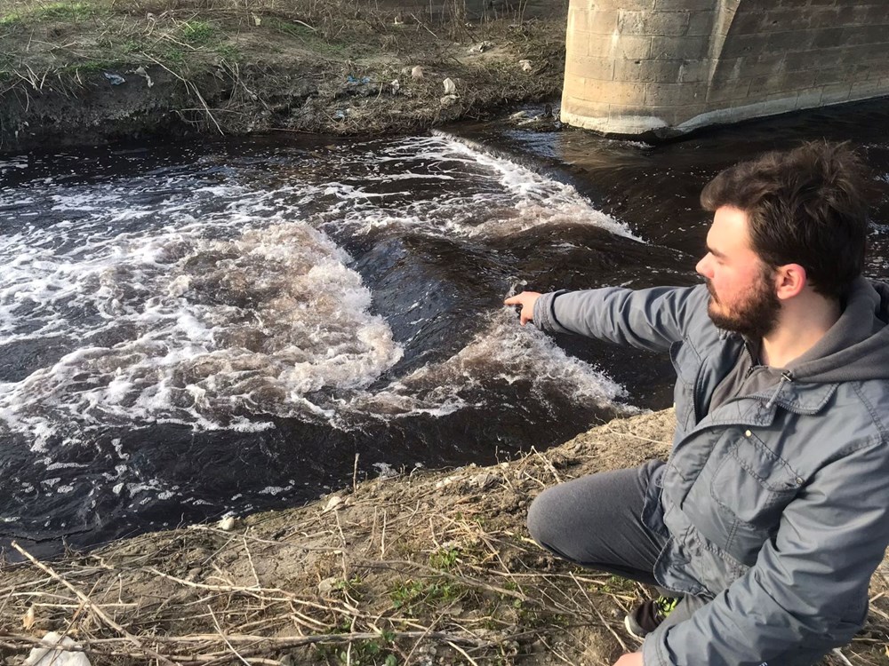 Kesilen cezalara rağmen uslanmadılar: Ergene Nehri siyah akmaya devam ediyor - 1
