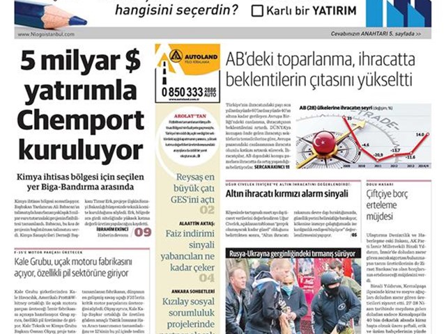 gunun gazete mansetleri 5 mayis 2014