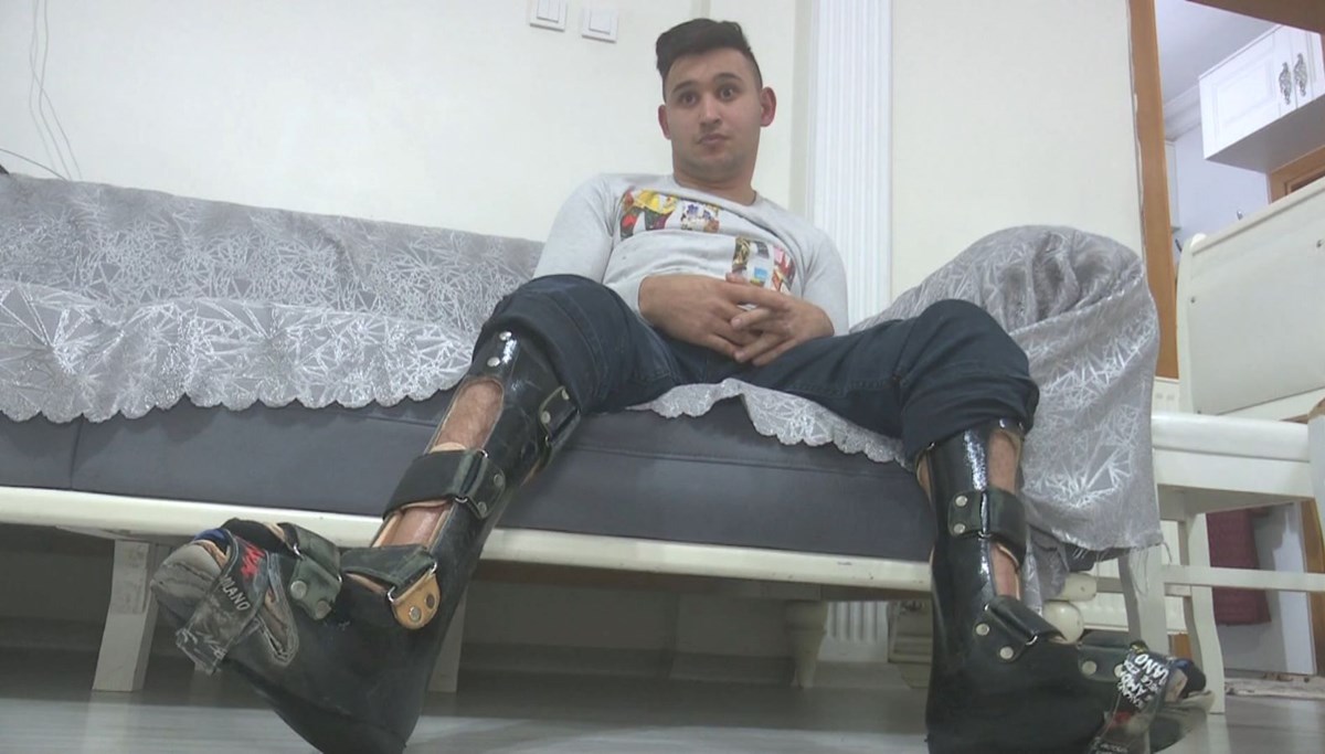 Engelli gencin 'ayaklarını' çaldılar