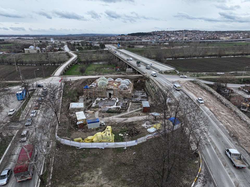 Edirne'deki Gazi Mihal Hamamı'nın restorasyonu sürüyor - 1